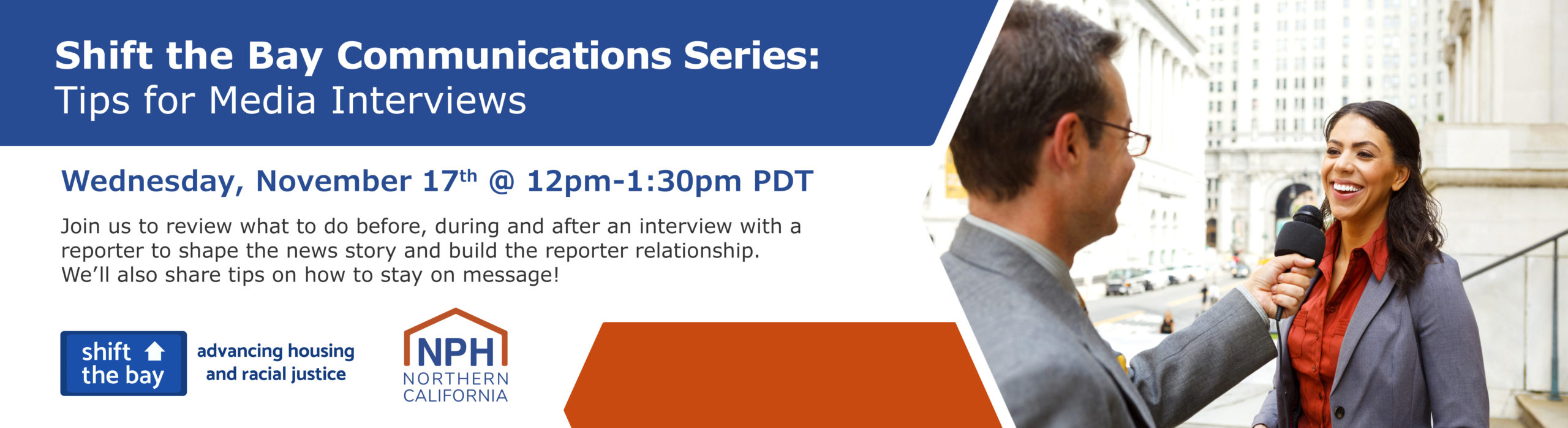 Shift the Bay Communications Series: Tips for Media Interviews